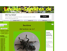 Tablet Screenshot of lexikon-insekten.de